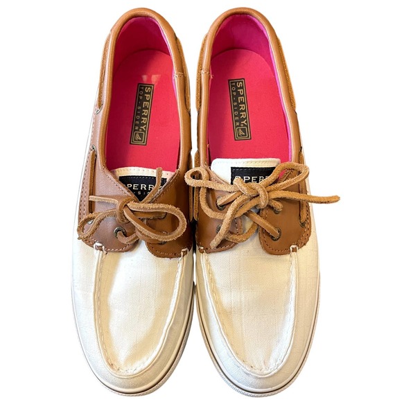 Sperry Shoes - Sperry Top-Sider Loafers | Leather and Cloth | Size 8.5